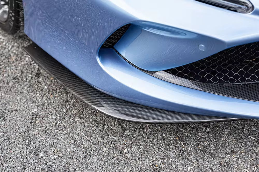Ferrari F8 Tributo Carbon Fiber Front Bumper Splitters