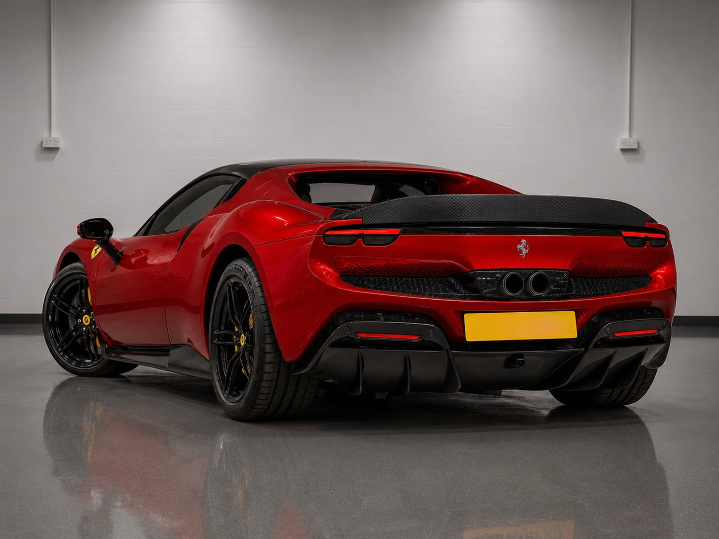 Ferrari 296 GTB NVC Style Carbon Fiber Ducktail Spoiler