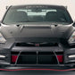 2008-2015 Nissan GT-R R35 - V-Style Carbon Fiber Cooling Hood