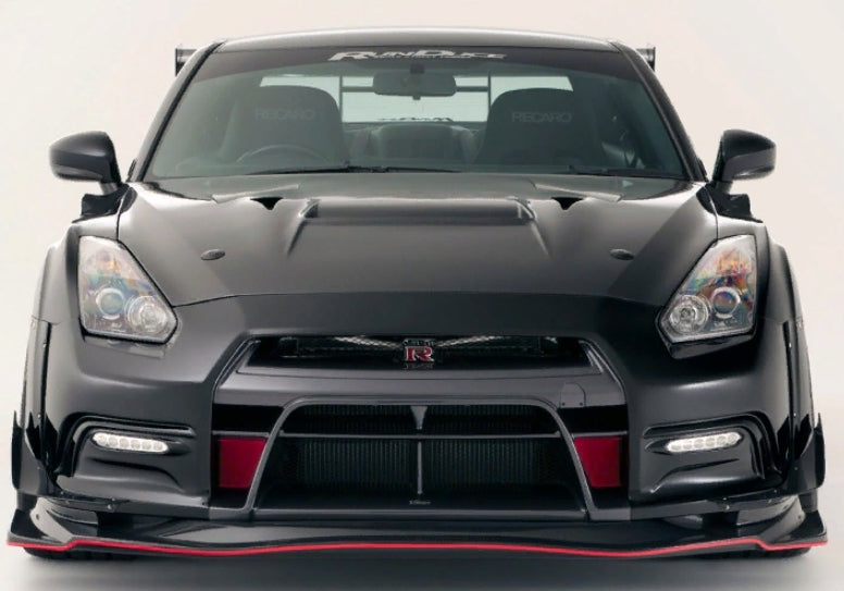 2008-2015 Nissan GT-R R35 - V-Style Carbon Fiber Cooling Hood