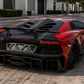 Carbon Fiber Rear Diffuser with fins - Lamborghini Aventador LP700