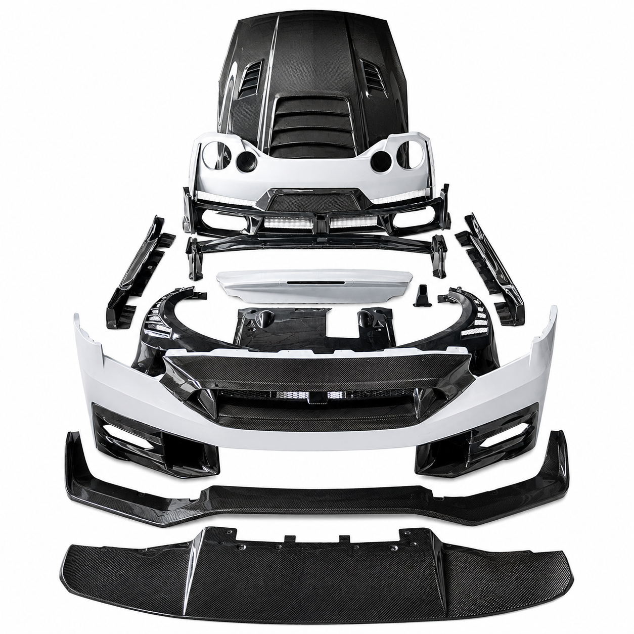 2008-2024 Nissan GT-R R35 NISMO Style Carbon Fiber Full Conversion Body Kit