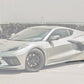 Chevrolet Corvette C8 IMP Style Carbon Fiber Side Skirts
