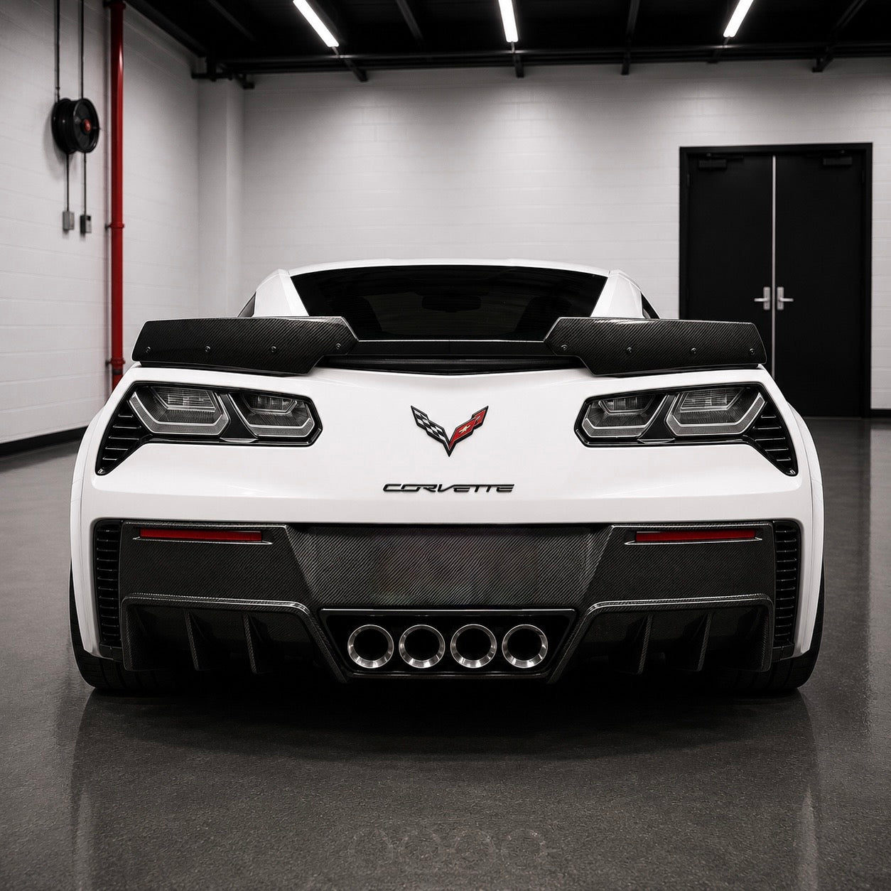 Chevrolet Corvette C7 Z06 Carbon Fiber Rear Deck Track Pack Spoiler
