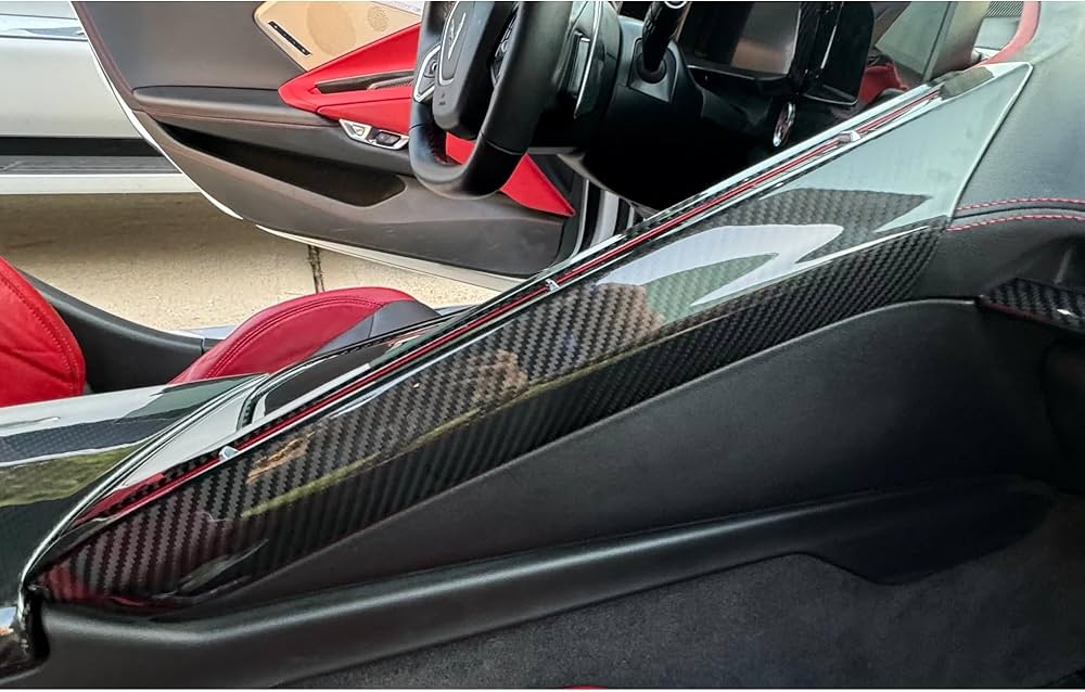 Chevrolet Corvette C8 - Carbon Fiber Upper Right Center Console Cover