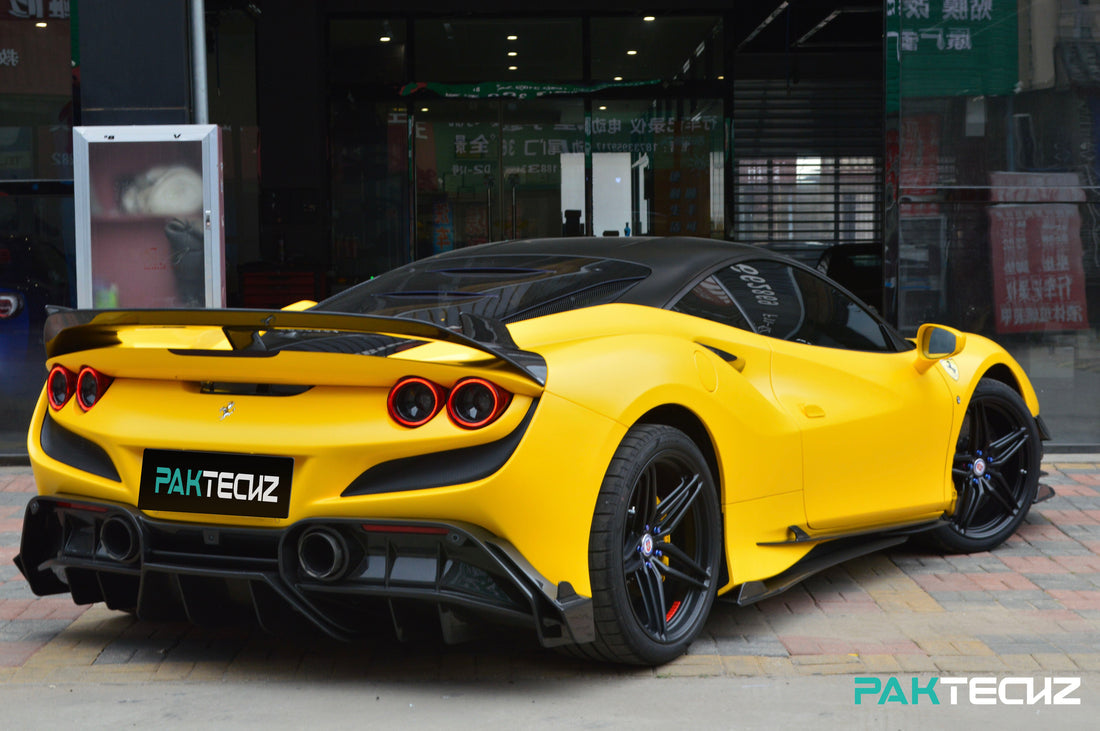 Ferrari F8 – Paktechz Full Dry Carbon Fiber Aero Kit - Exotics Carbon Design
