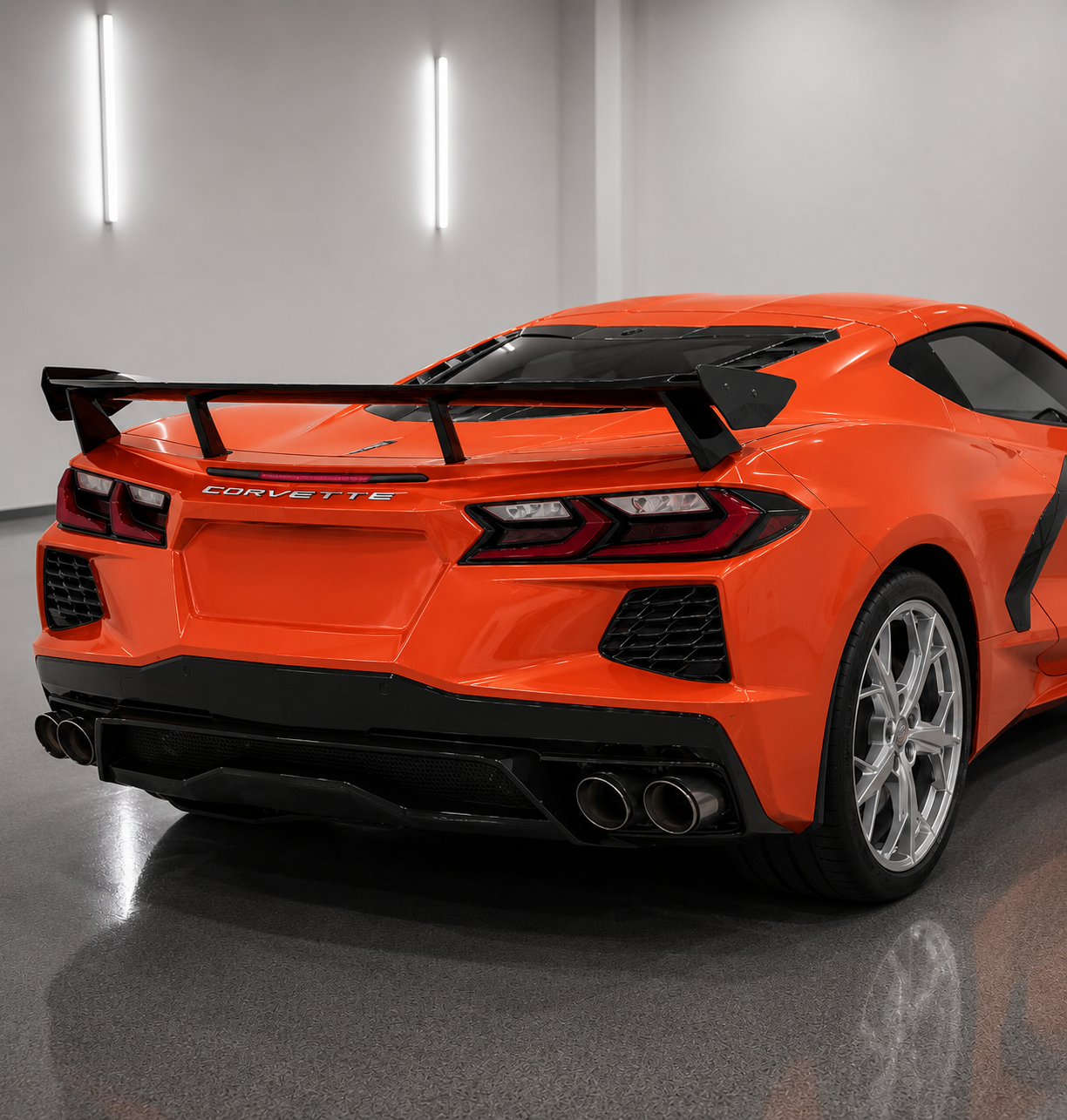 Chevrolet Corvette C8 Carbon Fiber Burnt Exhaust Tips