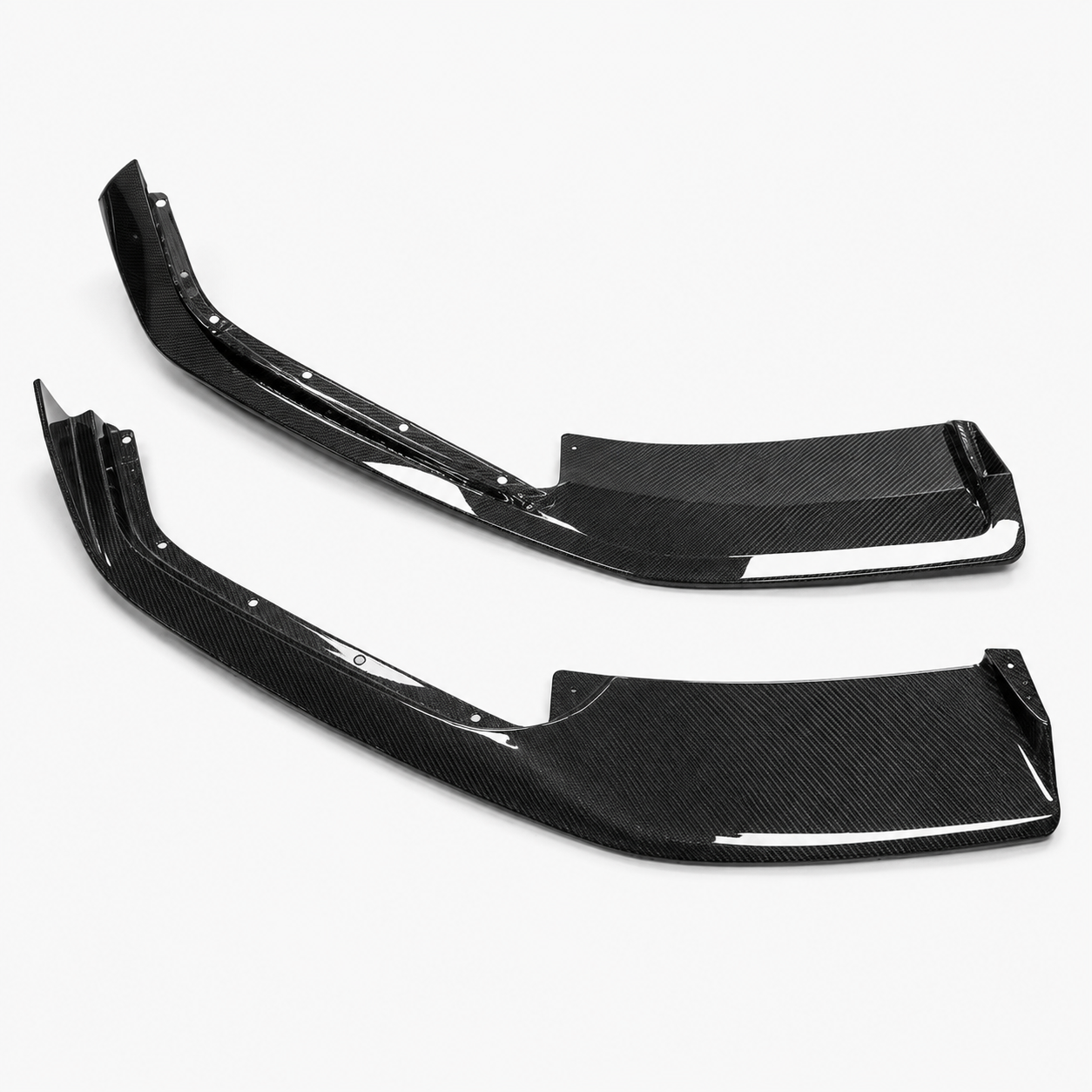 Corvette C8 AD-Style Carbon Fiber 2-Piece Front Lip Splitter
