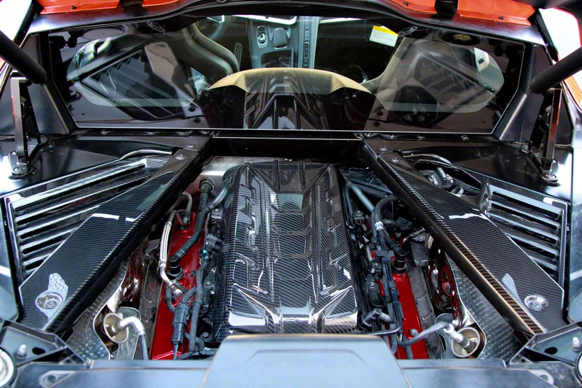 Chevrolet Corvette C8 APR Style Carbon Fiber Engine Plenum & Panels Package