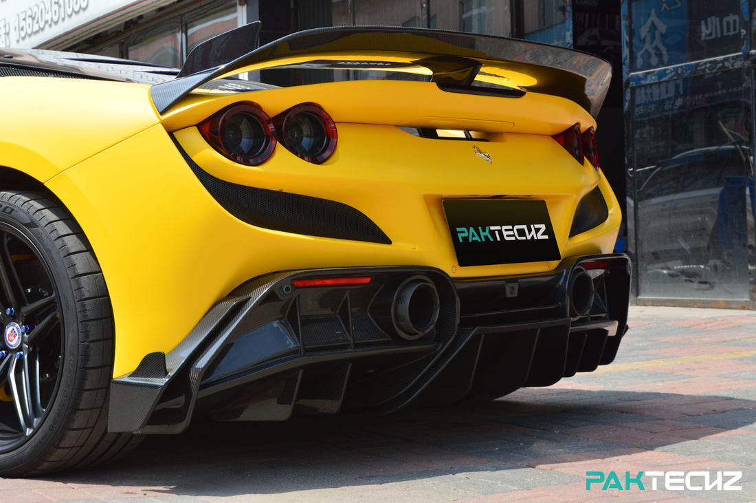 Ferrari F8 – Paktechz Full Dry Carbon Fiber Aero Kit - Exotics Carbon Design