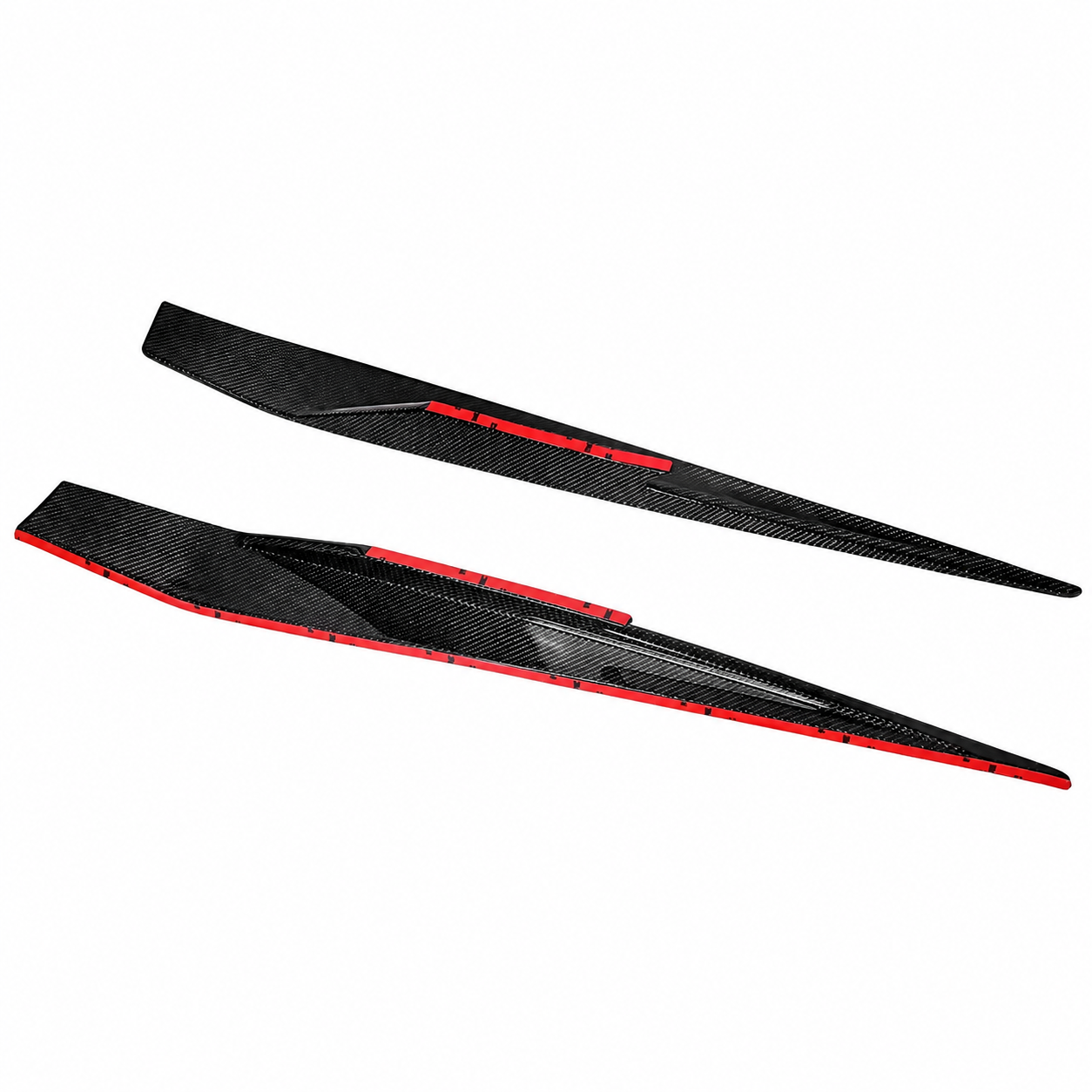 Lamborghini Aventador SVJ NVC Style Carbon Fiber Side Skirt Add-Ons