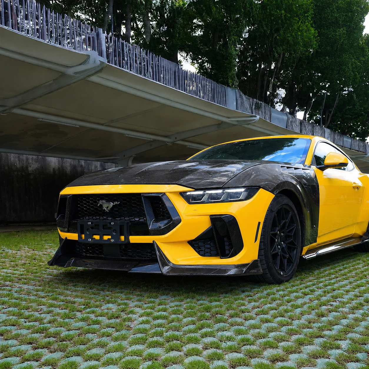 2024+ Ford Mustang GT - APR Style Carbon Fiber Front Lip