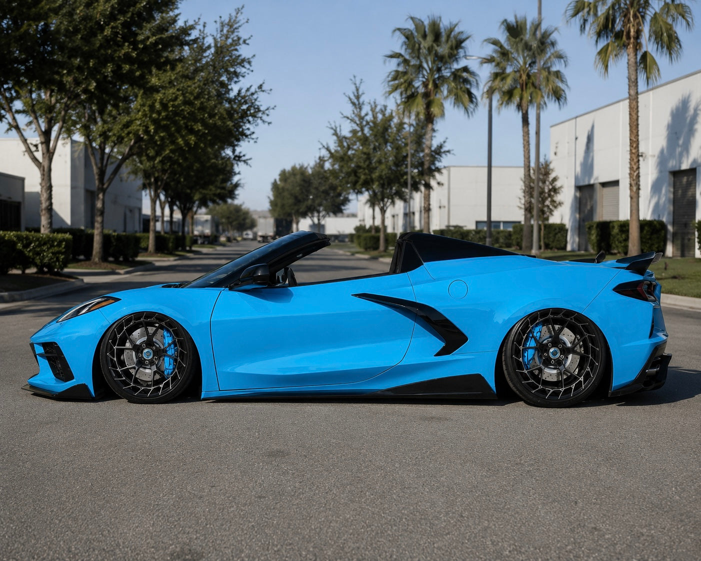 Corvette C8 - T.P Style Carbon Fiber Side Skirts