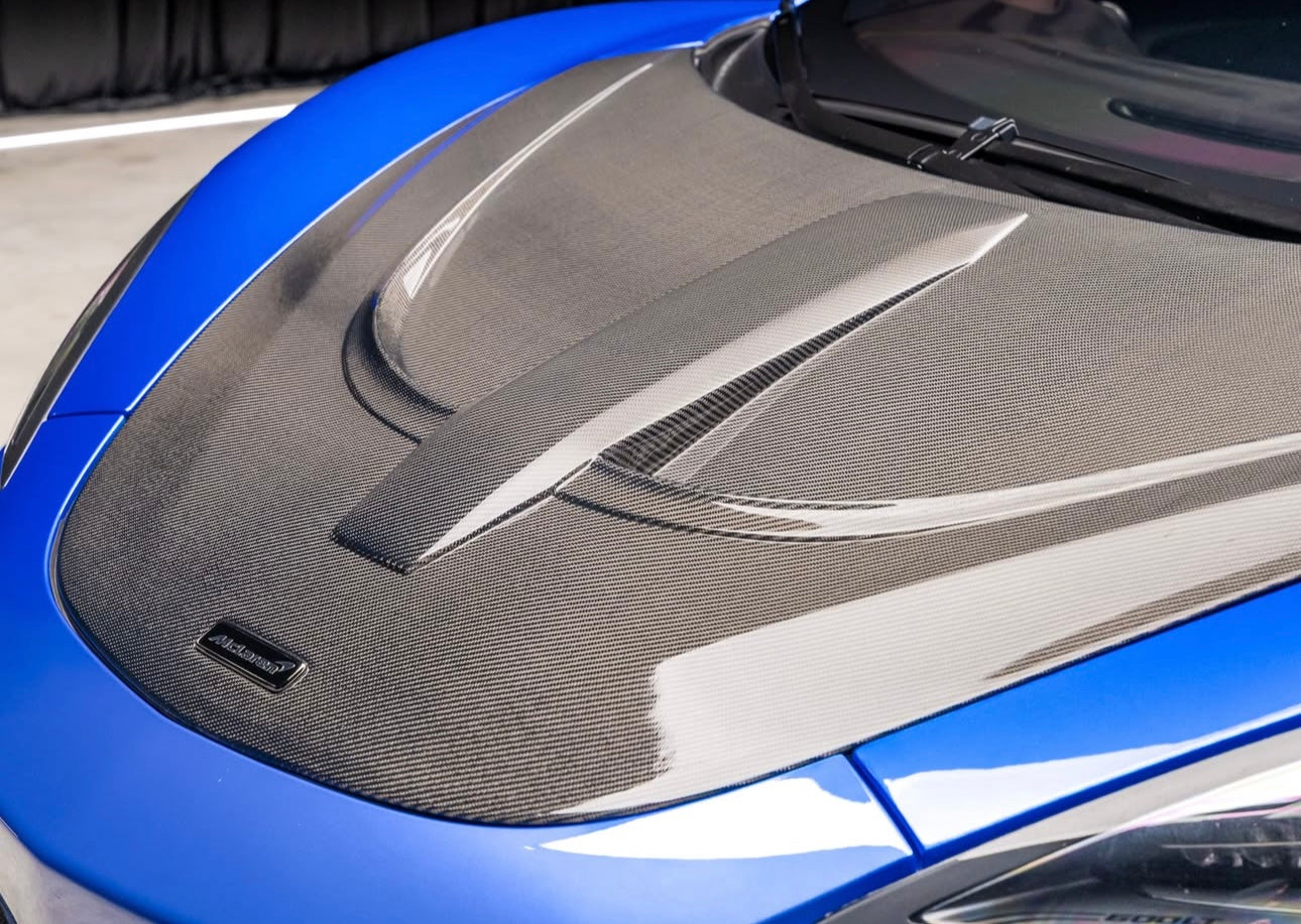 McLaren 540C / 570S / 600LT – NVC Style Dry Carbon Fiber Hood - Exotics Carbon Design