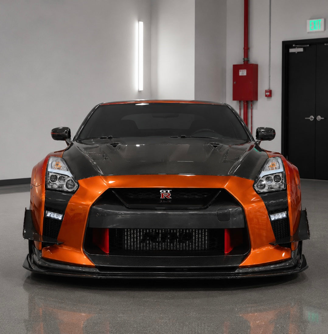 APR Performance Front Bumper Carbon Fiber Canards for 2017+ Nissan GT-R (R35)