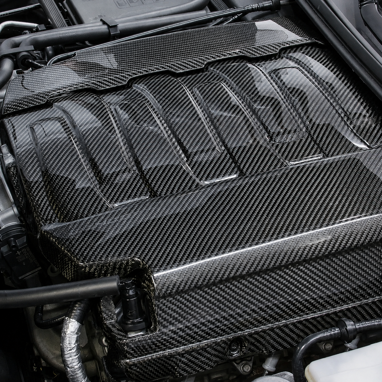 Chevrolet Corvette C7 Carbon Fiber Engine Cover Package