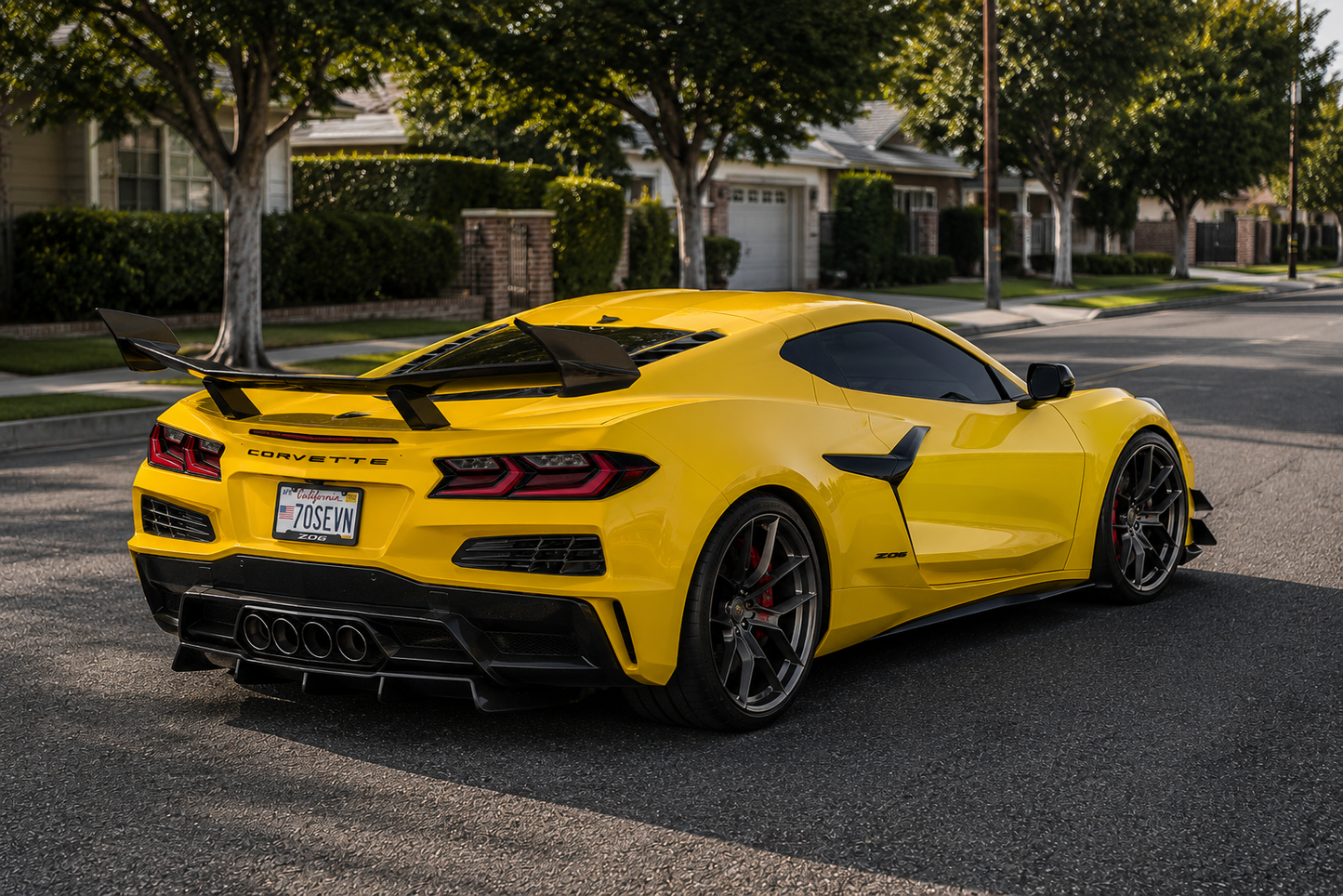 Corvette C8 Z06 - AM Style Carbon Fiber Rear Diffuser