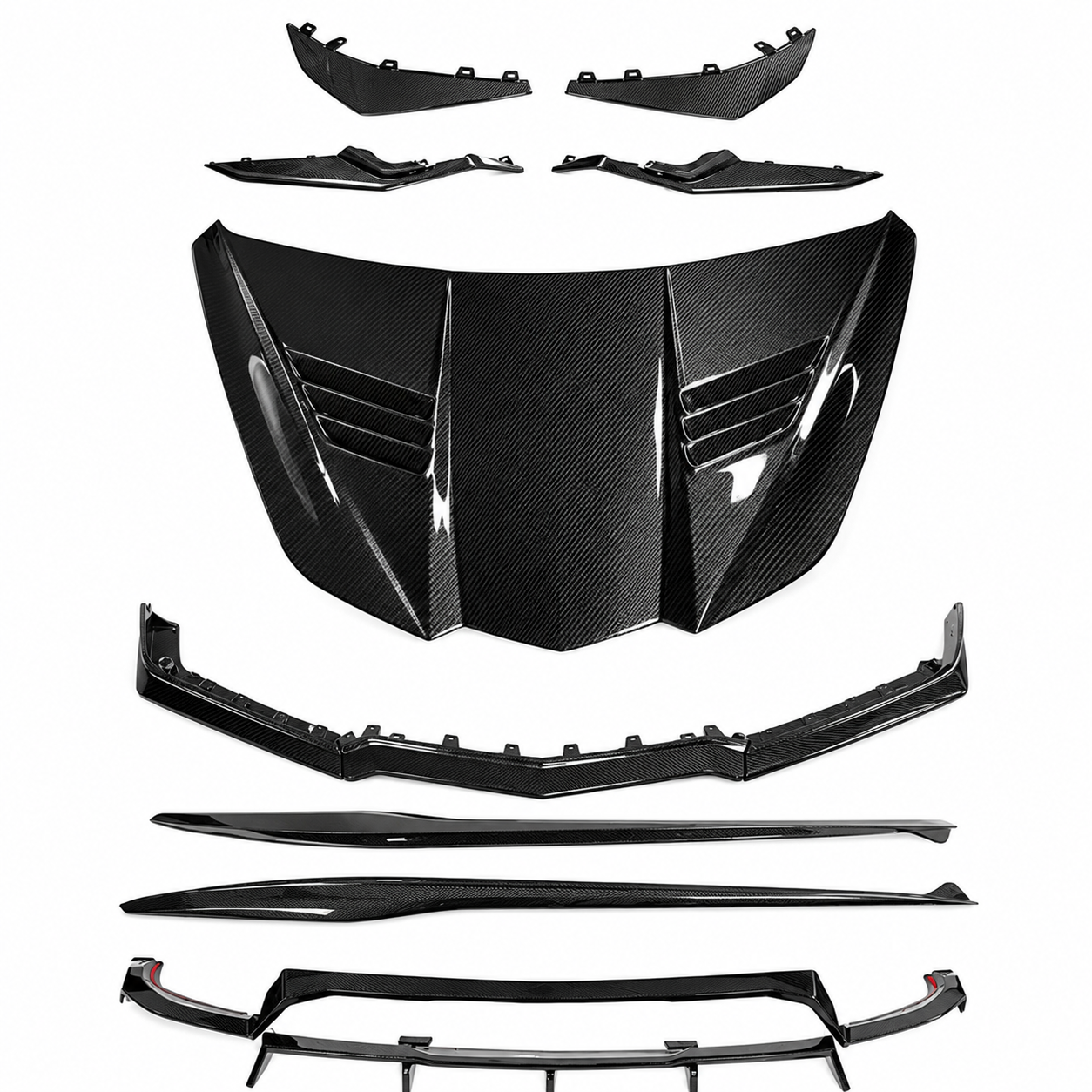 Corvette C8 Z06/E-Ray - ZR1 ZTK Style Carbon Fiber Aero Kit