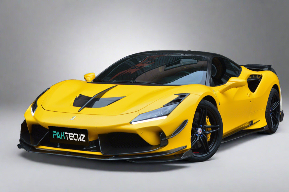 Ferrari F8 – Carbon Fiber Headlamp Trim Set - Exotics Carbon Design