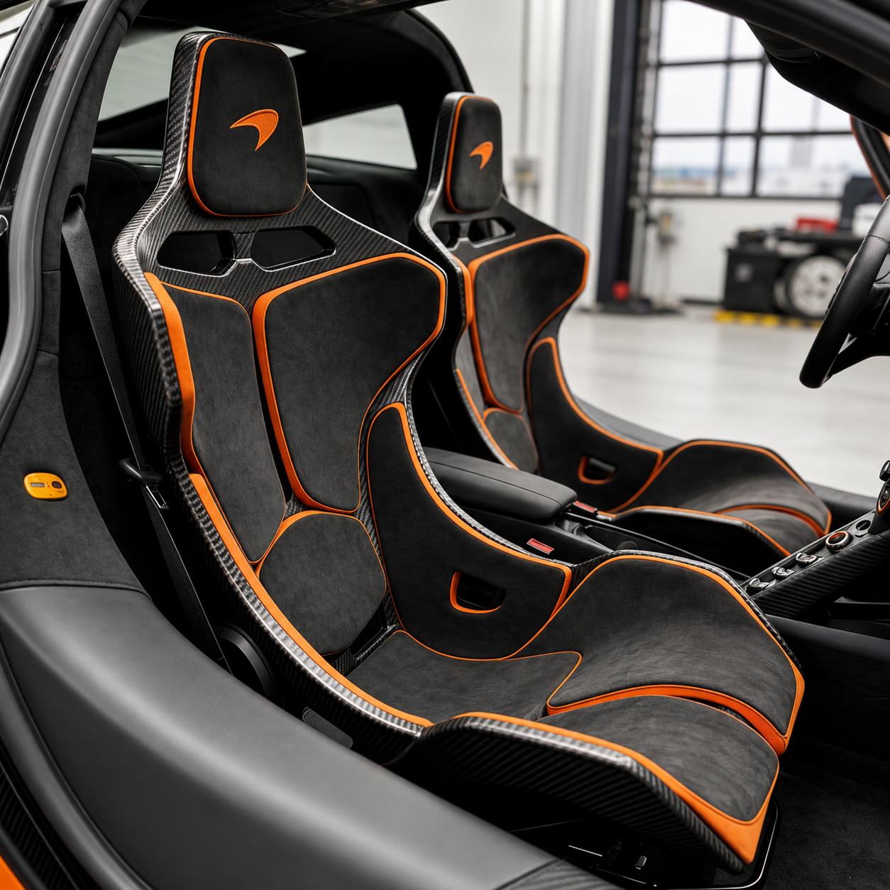 McLaren 720S - Senna Style Carbon Fiber Bucket Seats