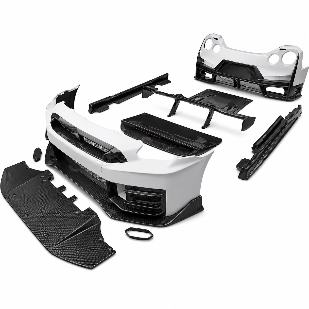2008-2024 Nissan GT-R R35 NISMO Style Carbon Fiber Full Conversion Body Kit