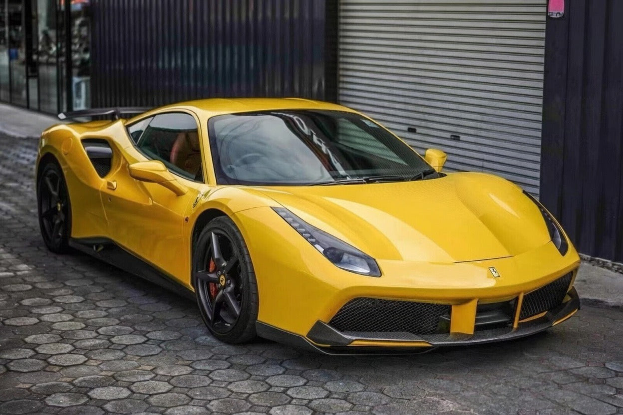 Ferrari 488 Carbon Fiber Front Splitters
