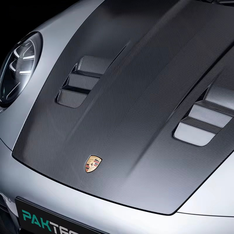 Porsche 911 (992) Carrera / Carrera S / Carrera 4S P.T Style Carbon Fiber Front Hood