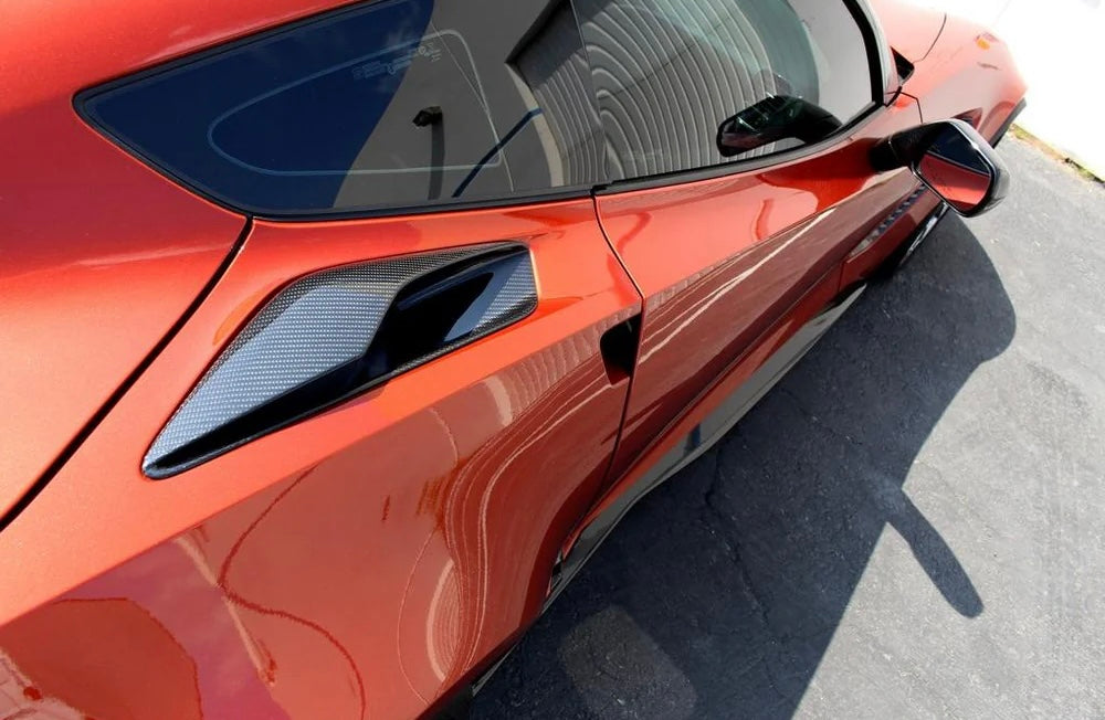 Chevrolet Corvette C7 Carbon Fiber Quarter Panel Intake Vents