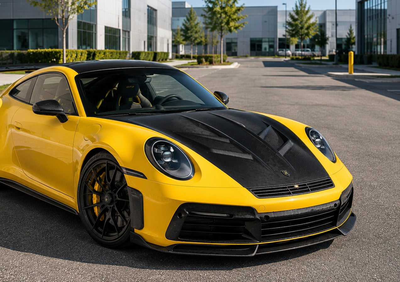 TC Style Vented Carbon Fiber Front Compartment Hood - Porsche 911 992