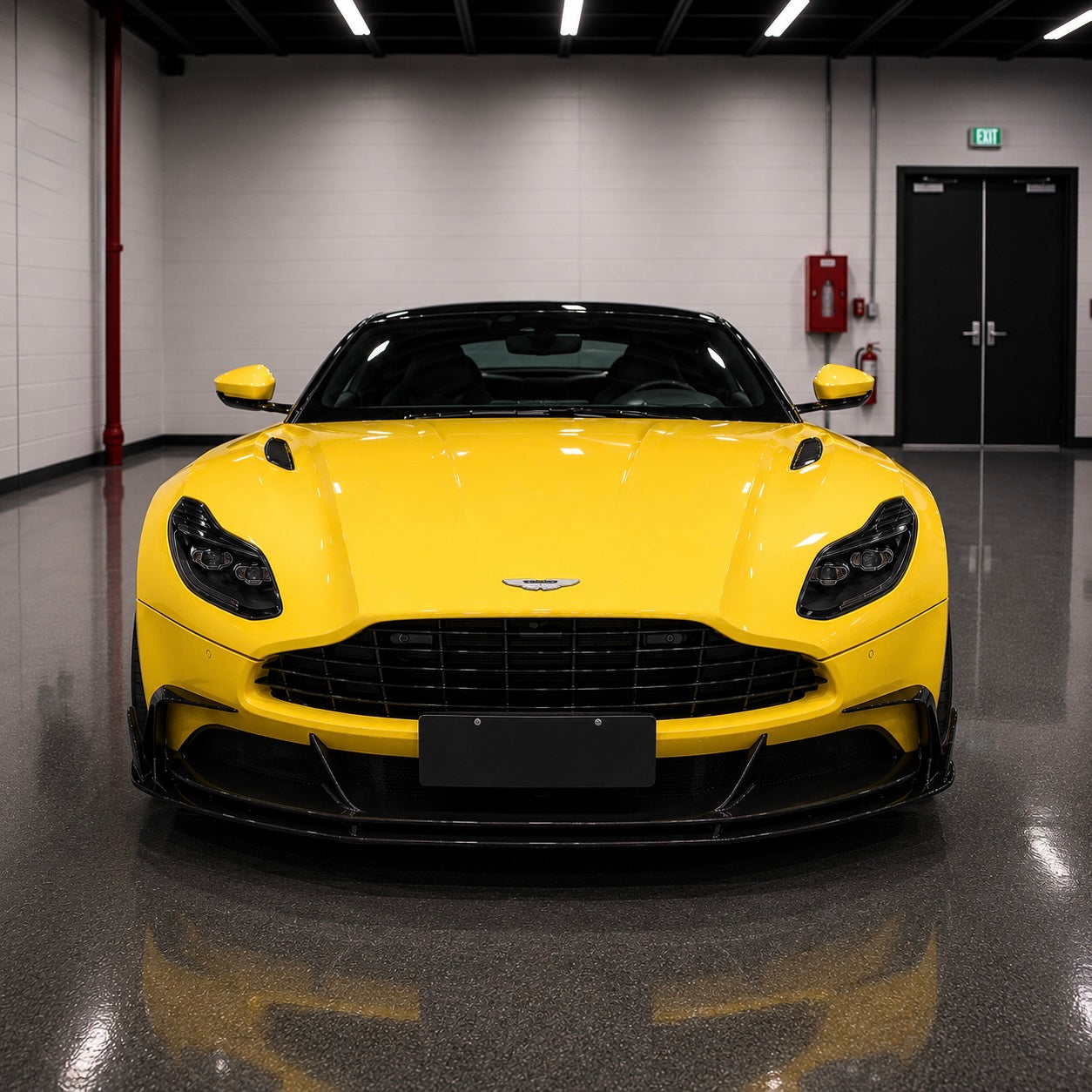 Aston Martin DB11 Carbon Fiber Front Double Diffuser & Rear Diffuser Set