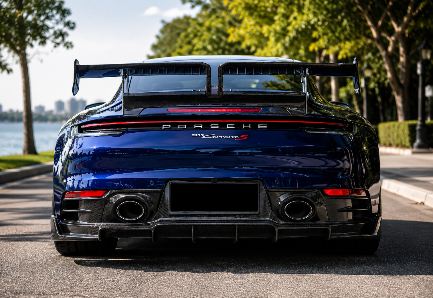 Porsche 911 (992) Carbon Fiber Rear Lip Diffuser