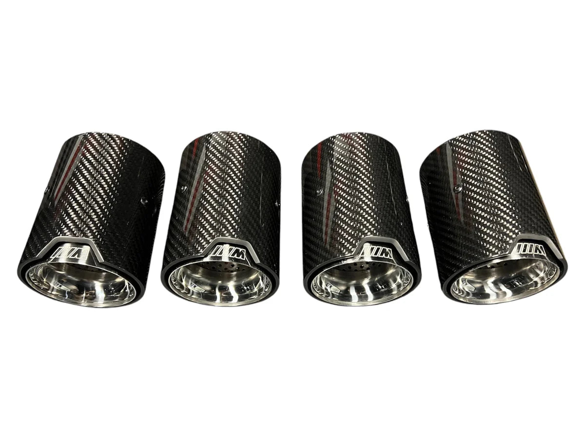BMW G80 M3 / G82 M4 Carbon Fiber Titanium Exhaust Tips