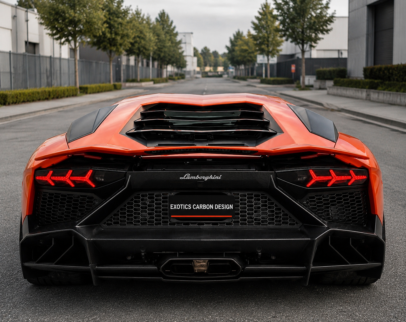 MSY Style Carbon Fiber Rear Diffuser – Lamborghini Aventador (LP700 / LP720)