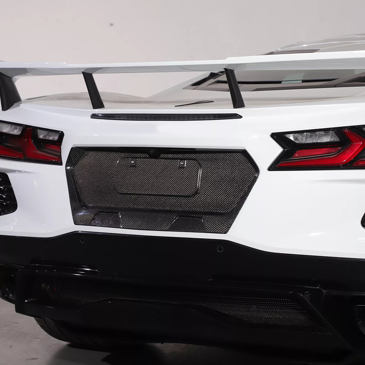 Corvette C8 Carbon Fiber License Plate Frame