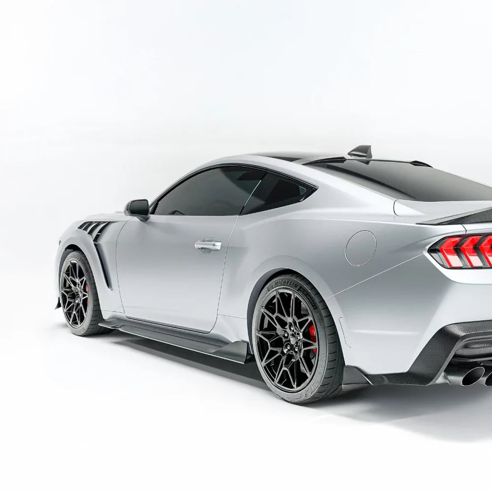 2024+ Ford Mustang - JC Style Carbon Fiber Side Skirts