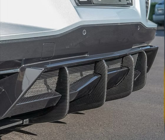 Chevrolet Corvette C8 Z06 / E-Ray Carbon Fiber Rear Diffuser Fin Kit