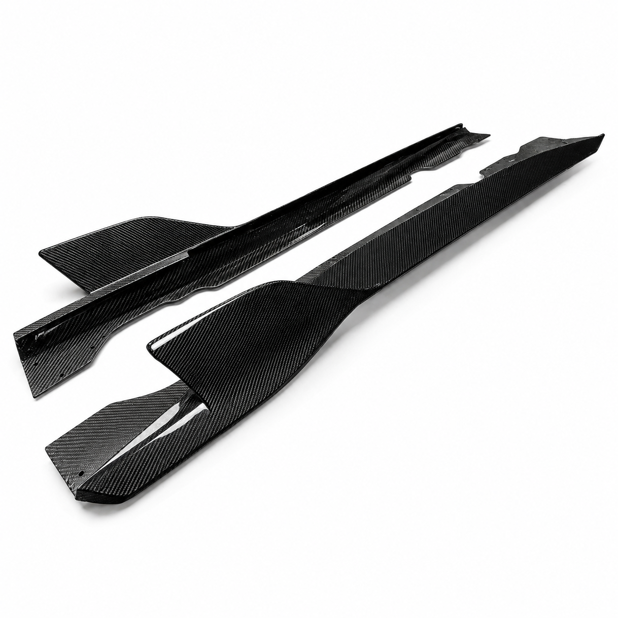 Corvette C8 AD Style Carbon Fiber Side Skirts