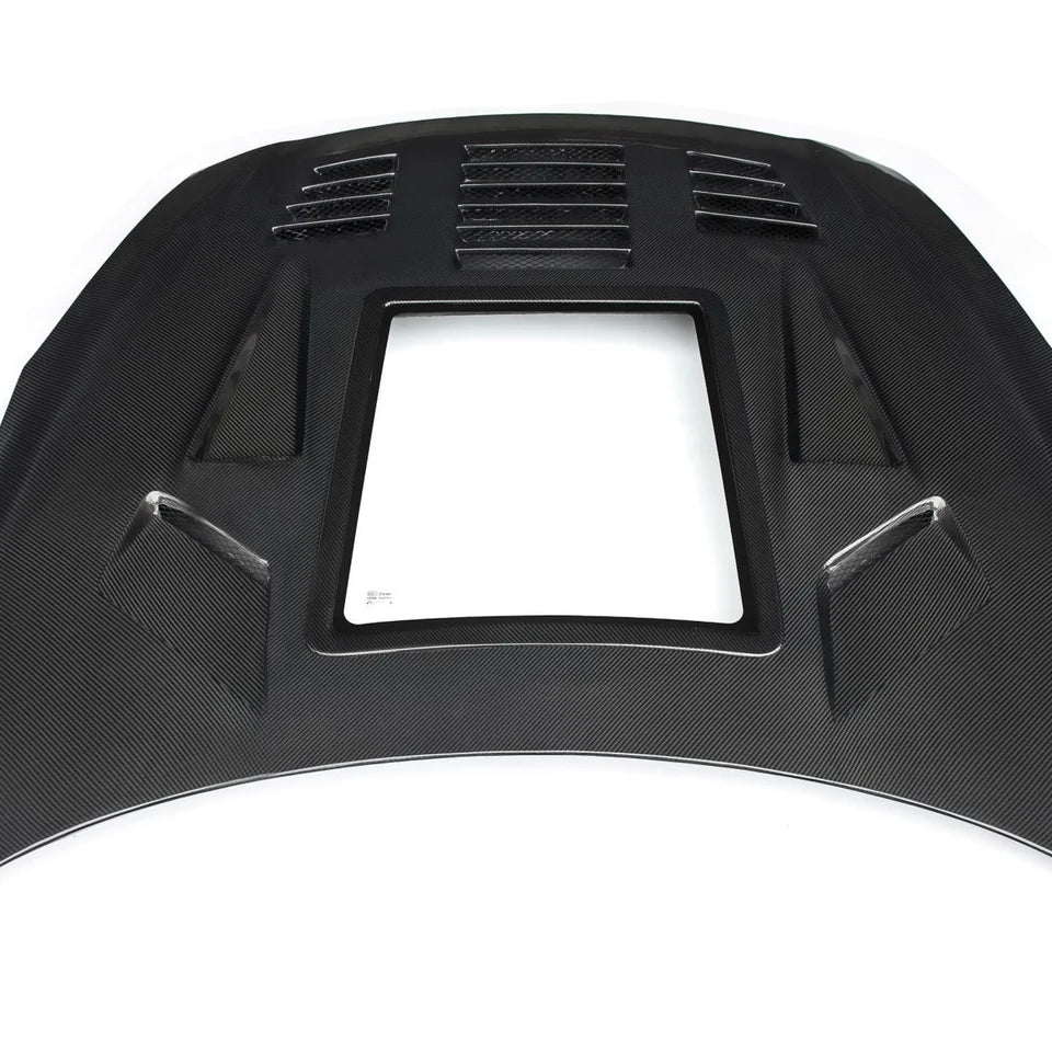 17-22 Nissan GT-R R35 V2 CMST Style Carbon Fiber Engine Show Vented Hood