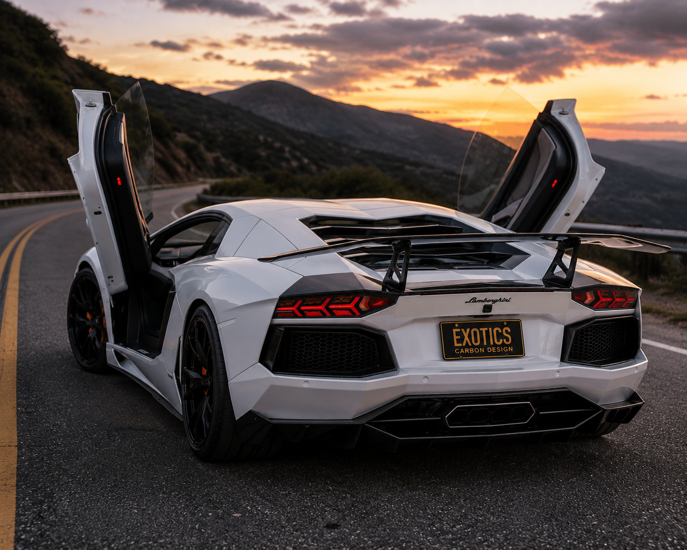 Lamborghini Aventador LP700 - Exotic Design Carbon Fiber Rear Wing
