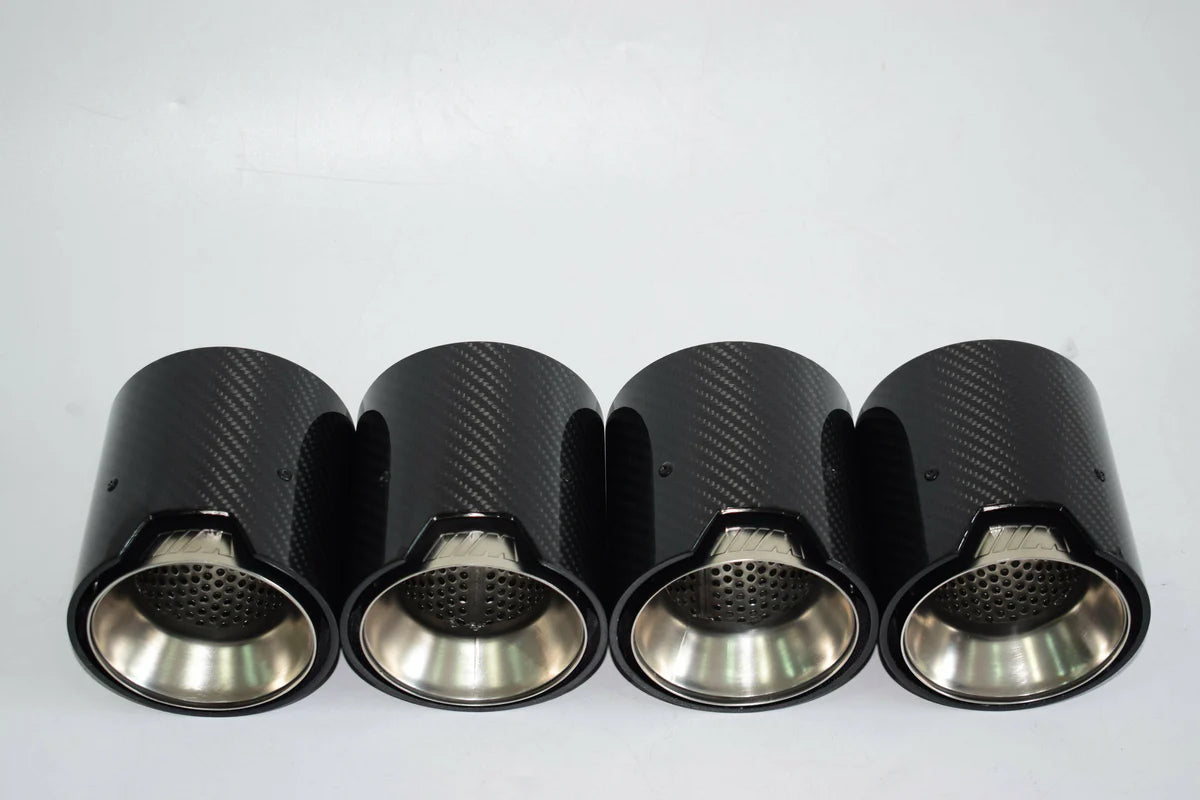MP STYLE CARBON FIBER QUAD EXHAUST TIPS - BMW G80 M3 | G82 M4 | BMW G87 M2 - Exotics Carbon Design