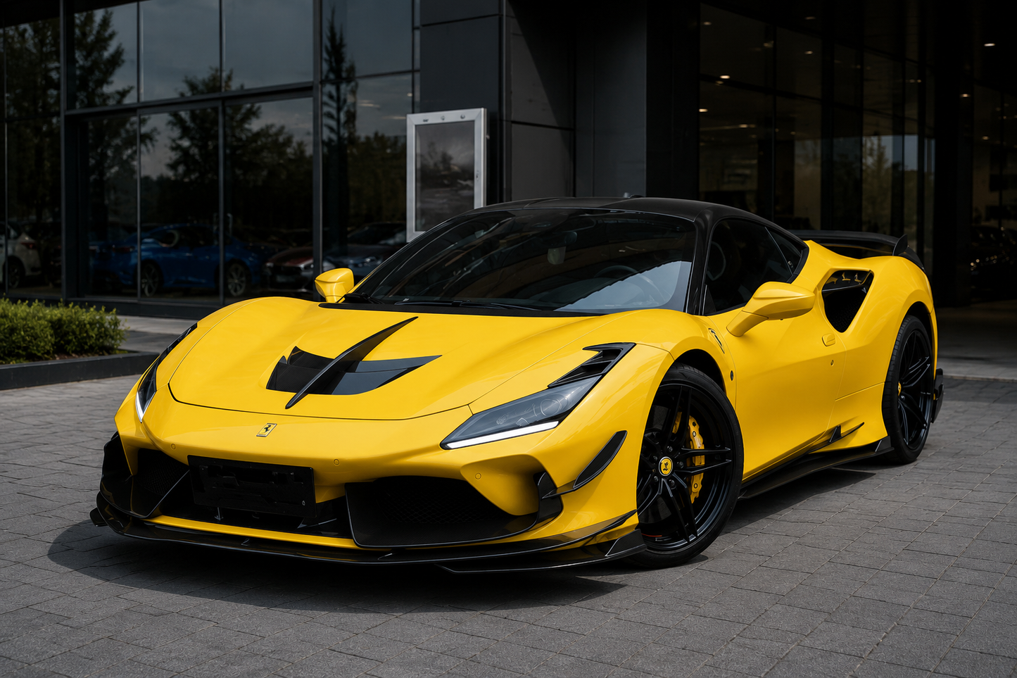 Ferrari F8 Tributo - Carbon Fiber Front Hood Trim