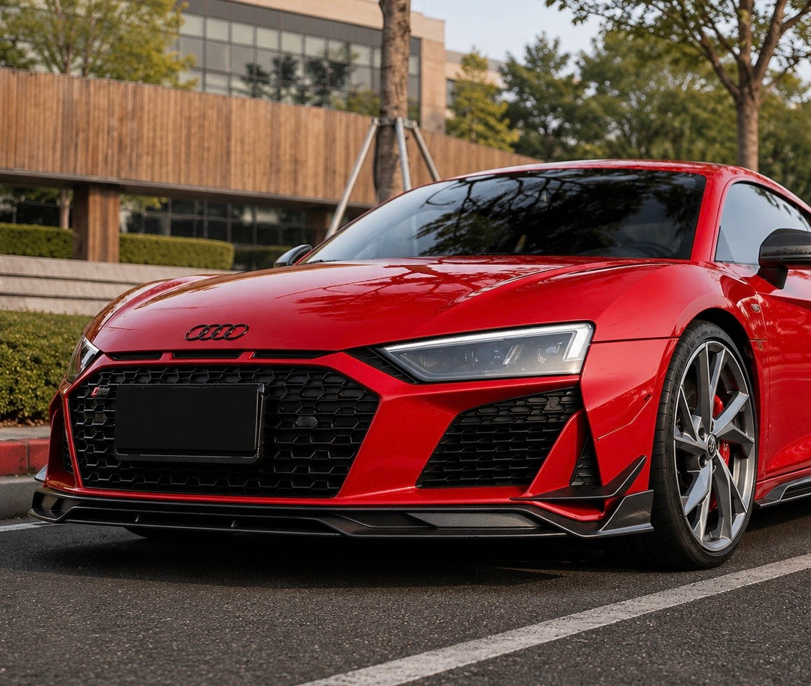 Audi R8 - P.T Style Carbon Fiber Front Splitter