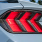 Carbon Fiber Rear Taillight Cover Trim - Ford Mustang (2024+) - Exotics Carbon Design