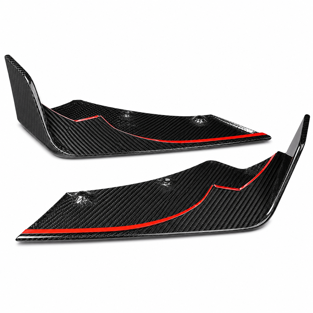 Chevrolet Corvette C8 Z06 & E-Ray Carbon Fiber Rear Diffuser Side Blades