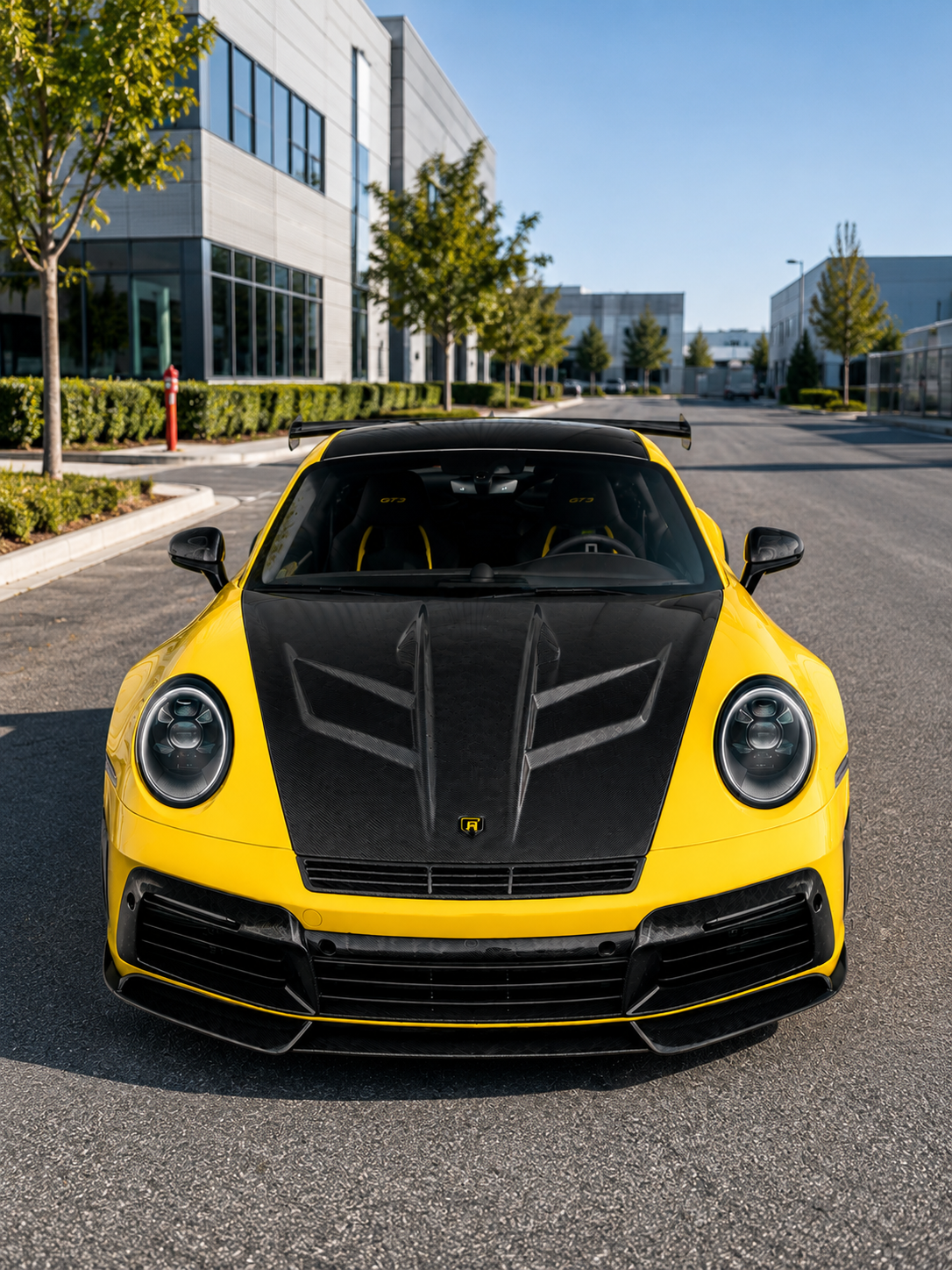 TC Style Vented Carbon Fiber Front Compartment Hood - Porsche 911 992