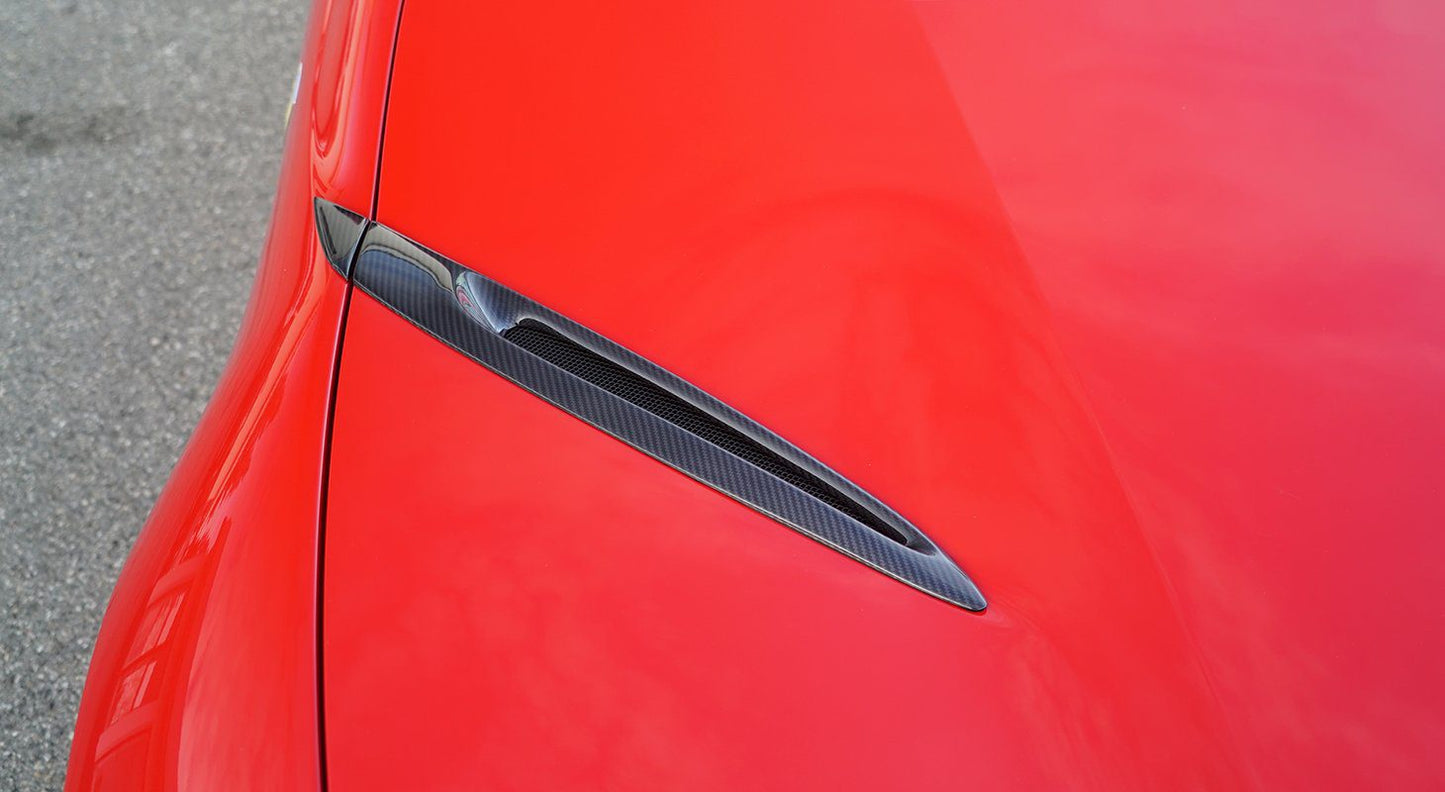 Ferrari 812 Superfast Carbon Fiber Front Hood Trim