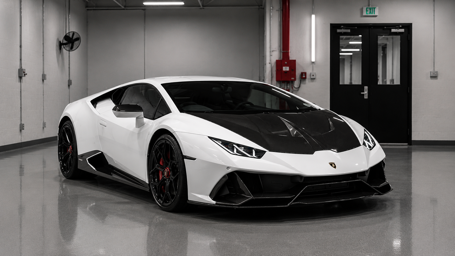 2019-2023 Lamborghini Huracán Evo - NVC Style Carbon Fiber Front Diffuser
