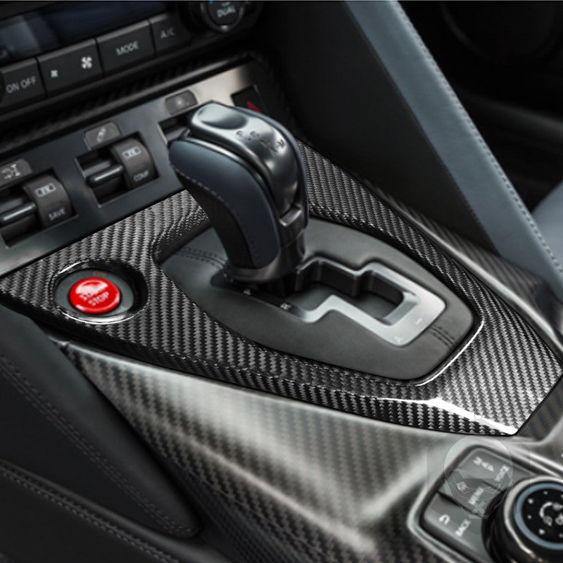 Nissan GT-R R35 Carbon Fiber Console Gear Shift Panel Cover
