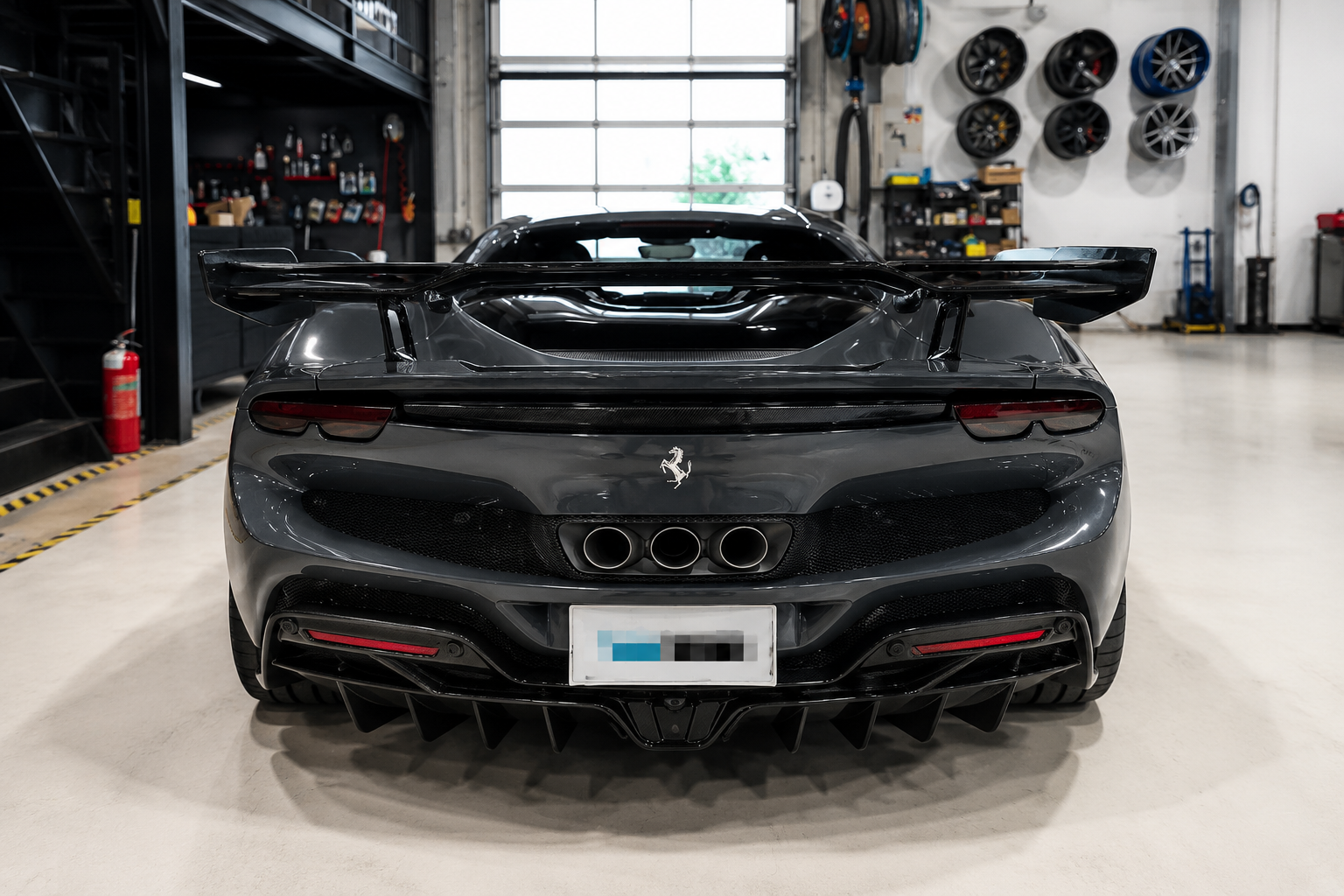 Carbon Fiber Rear Spoiler – Ferrari 296 GTB