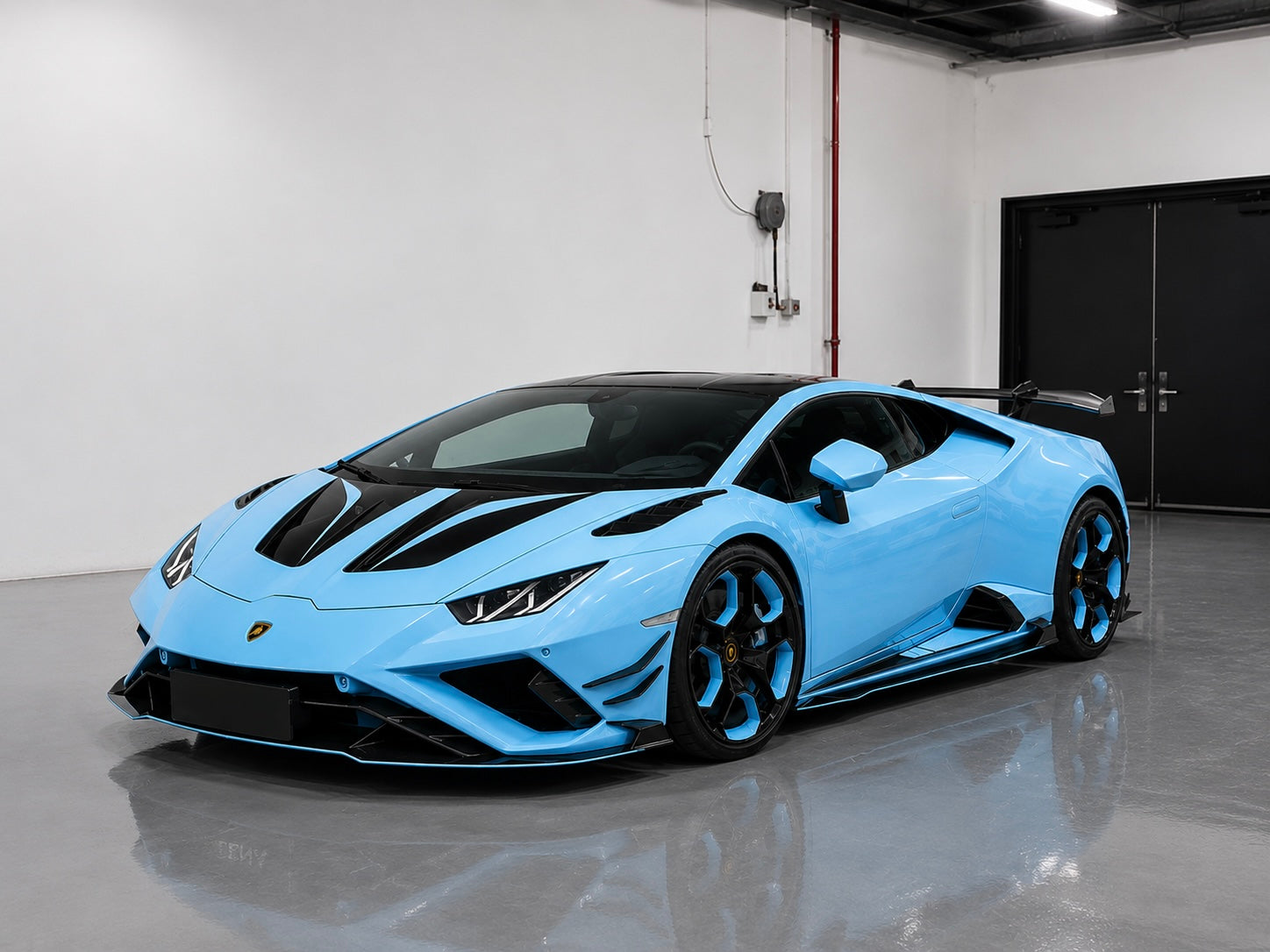 P.T Style Dry Carbon Fiber Front Hood - Lamborghini Huracan Evo